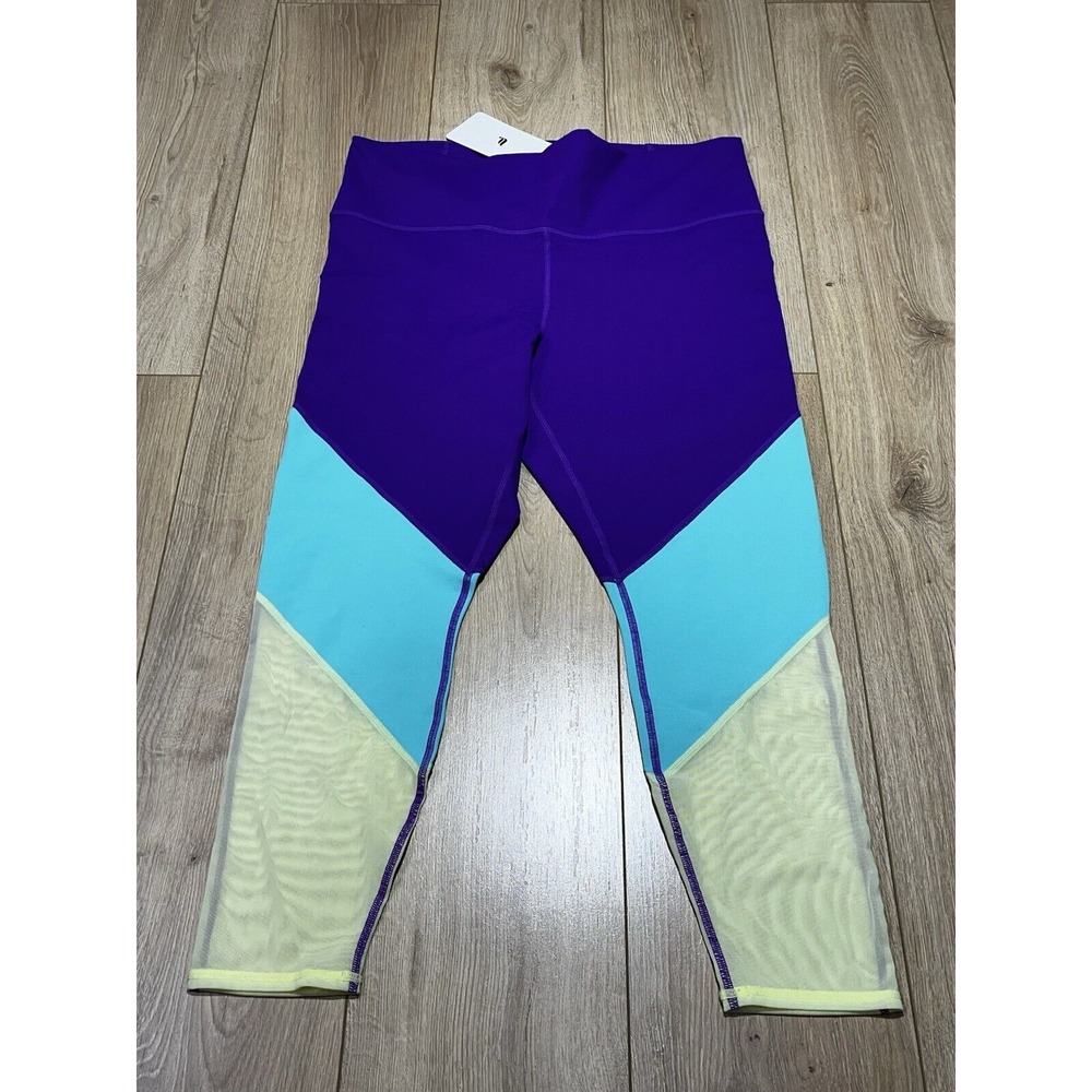 Fabletics PowerHold Leggings Colorblock Mesh Athletic Pants 1X NWT